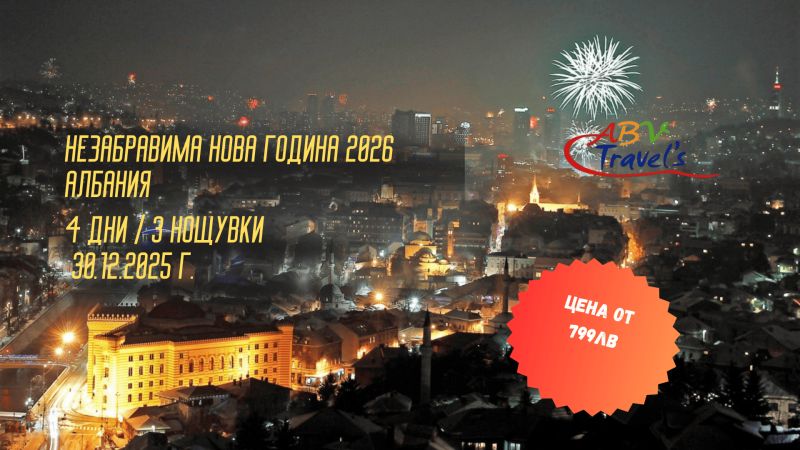НЕЗАБРАВИМА НОВА ГОДИНА 2026 В АЛБАНИЯ в GRAND BLUE FAFA RESORT 5*